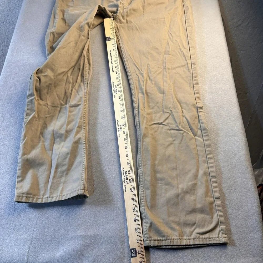 Levi's 514 Men's Beige Khaki Tan Jeans Straight Fit 38x32  White Tab